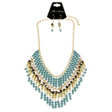 Mi Amore Necklace-Earring-Set Multicolor/Gold-Tone