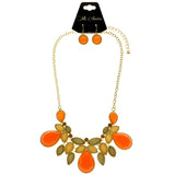 Mi Amore Necklace-Earring-Set Multicolor/Gold-Tone