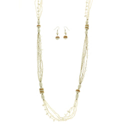 Mi Amore Necklace-Earring-Set White/Clear