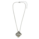 Mi Amore Adjustable Pendant-Necklace Silver-Tone