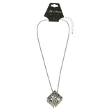 Mi Amore Adjustable Pendant-Necklace Silver-Tone