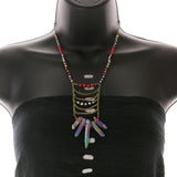 Mi Amore Necklace-Earring-Set Multicolor/Gold-Tone