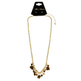 Mi Amore Fashion-Necklace Brown/Gold-Tone