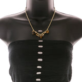 Mi Amore Fashion-Necklace Brown/Gold-Tone