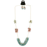 Mi Amore Necklace-Earring-Set Multicolor/Gold-Tone