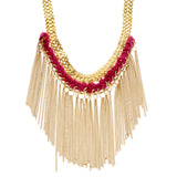 Mi Amore Fashion-Necklace Gold-Tone/Pink