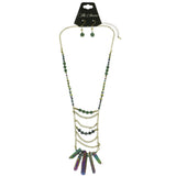 Mi Amore Necklace-Earring-Set Multicolor/Gold-Tone