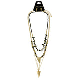 Mi Amore Necklace-Earring-Set Gold-Tone/Black