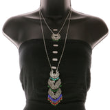 Mi Amore Necklace-Earring-Set Multicolor/Silver-Tone