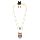 Mi Amore Necklace-Earring-Set Multicolor/Gold-Tone