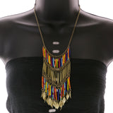 Mi Amore Leaves Fashion-Necklace Multicolor/Gold-Tone