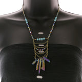 Mi Amore Necklace-Earring-Set Multicolor/Gold-Tone