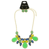 Mi Amore Necklace-Earring-Set Multicolor/Gold-Tone