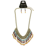 Mi Amore Necklace-Earring-Set Multicolor/Gold-Tone