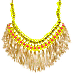 Mi Amore Tassel Fashion-Necklace Multicolor/Gold-Tone
