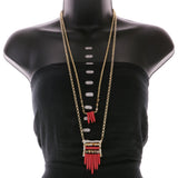 Mi Amore Necklace-Earring-Set Multicolor/Gold-Tone