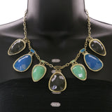 Mi Amore Necklace-Earring-Set Multicolor/Gold-Tone