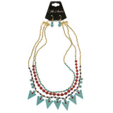 Mi Amore Necklace-Earring-Set Multicolor/Gold-Tone