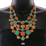 Mi Amore Necklace-Earring-Set Multicolor/Gold-Tone