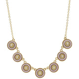 Mi Amore Fashion-Necklace Gold-Tone/Purple