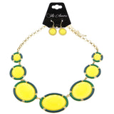 Mi Amore Necklace-Earring-Set Gold-Tone/Multicolor