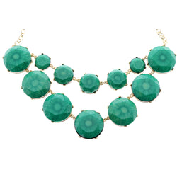 Mi Amore Necklace-Earring-Set Gold-Tone/Green