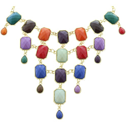 Mi Amore Necklace-Earring-Set Gold-Tone/Multicolor