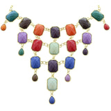 Mi Amore Necklace-Earring-Set Gold-Tone/Multicolor