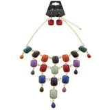 Mi Amore Necklace-Earring-Set Gold-Tone/Multicolor