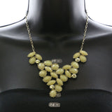 Mi Amore Necklace-Earring-Set Gold-Tone/White