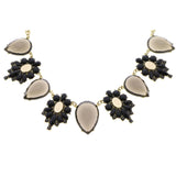 Mi Amore Necklace-Earring-Set Gold-Tone/Black