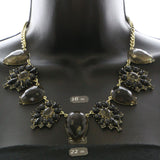 Mi Amore Necklace-Earring-Set Gold-Tone/Black