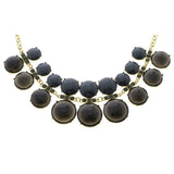 Mi Amore Necklace-Earring-Set Gold-Tone/Black