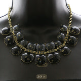 Mi Amore Necklace-Earring-Set Gold-Tone/Black