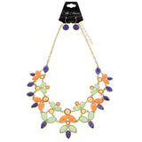 Mi Amore Necklace-Earring-Set Gold-Tone/Multicolor