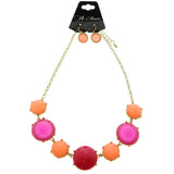 Mi Amore Necklace-Earring-Set Gold-Tone/Multicolor