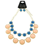 Mi Amore Necklace-Earring-Set Gold-Tone/Multicolor