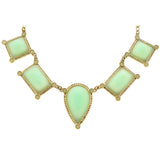 Mi Amore Necklace-Earring-Set Gold-Tone/Green