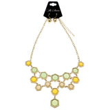 Mi Amore Necklace-Earring-Set Gold-Tone/Multicolor