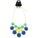 Mi Amore Necklace-Earring-Set Gold-Tone/Multicolor