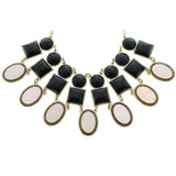 Mi Amore Necklace-Earring-Set Gold-Tone/Black