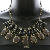 Mi Amore Necklace-Earring-Set Gold-Tone/Black