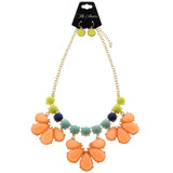 Mi Amore Necklace-Earring-Set Gold-Tone/Multicolor