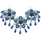 Mi Amore Necklace-Earring-Set Gold-Tone/Blue