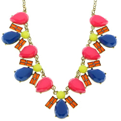 Mi Amore Necklace-Earring-Set Gold-Tone/Multicolor