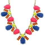 Mi Amore Necklace-Earring-Set Gold-Tone/Multicolor