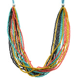 Mi Amore Long-Necklace Blue/Multicolor