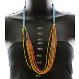 Mi Amore Long-Necklace Blue/Multicolor