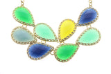 Mi Amore Necklace-Earring-Set Gold-Tone/Multicolor