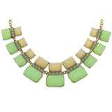 Mi Amore Necklace-Earring-Set Gold-Tone/Green